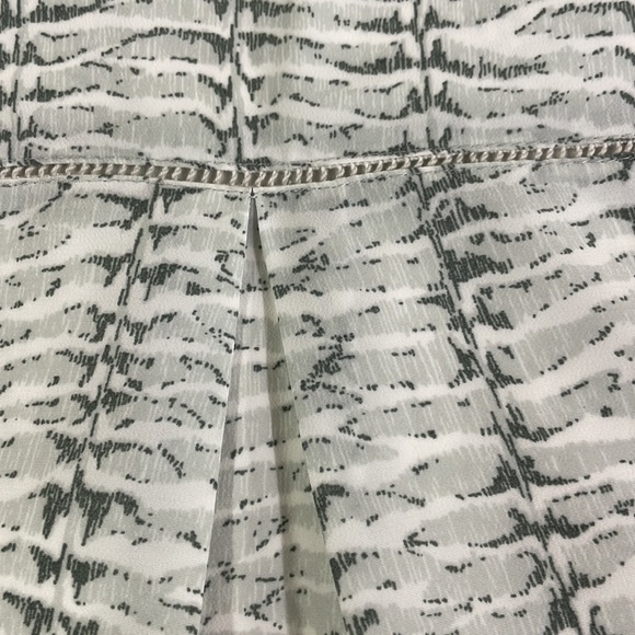 Vineyard Vines Fern Print Ladder Lace blouse top 2 - Picture 5 of 10